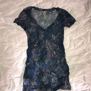 Buckle brand lace shirt